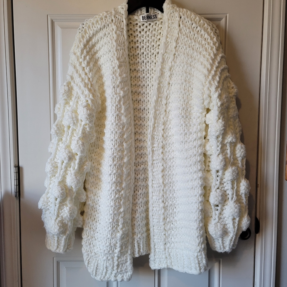 Chucky knit balloon sleeved cardigan